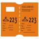 9417151 LMS06 Garderobebilletter til CoatcheckOneFive orange garderobelapper (4.550 stk)