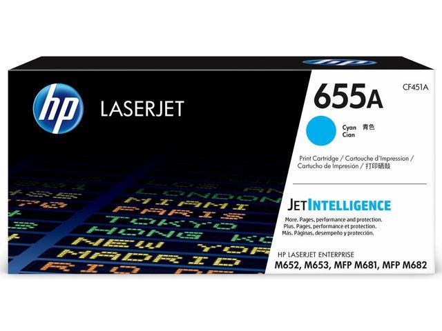 152717 HP CF451A Toner HP CF451A 655A 10,5K Cyan M652 | M653 | MFP681 | MFP682