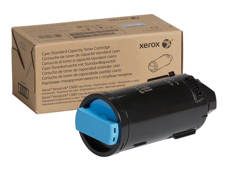 106R03896 Xerox 106R03896 Toner Xerox VersaLink C600/C605 Bl&#229;/Cyan | 6.000 sider | Standard