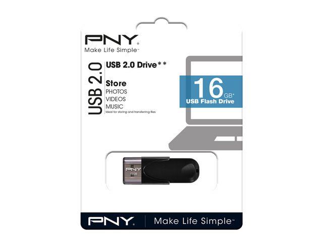 147570 PNY FD16GBATT4-EF Minne PNY USB 2.0 Attach&#233; 4 16GB 