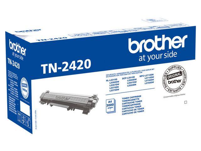 158644 Brother TN2420 Toner BROTHER TN2420 H&#248;ykapasitet | Sort | Toner