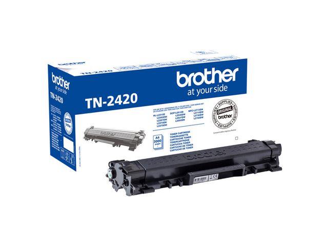 158644 Brother TN2420 Toner BROTHER TN2420 H&#248;ykapasitet | Sort | Toner