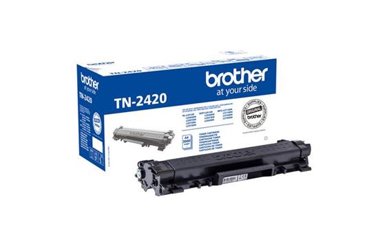158644 Brother TN2420 Toner BROTHER TN2420 H&#248;ykapasitet | Sort | Toner