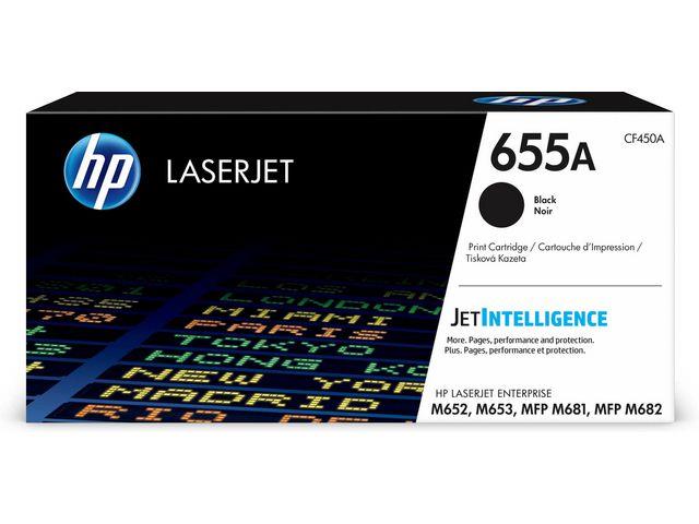 152716 HP CF450A Toner HP CF450A 655A 12,5K Sort M652 | M653 | MFP681 | MFP682