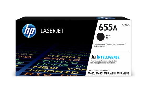 152716 HP CF450A Toner HP CF450A 655A 12,5K Sort M652 | M653 | MFP681 | MFP682