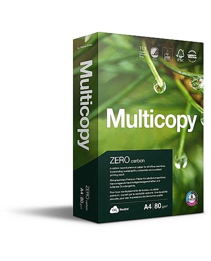 147578 StoraEnso 158001 Kopipapir MultiCopy Zero A4 80 gr (500) Karbonn&#248;ytralt milj&#248;vennlig kopipapir