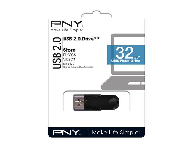 147571 PNY FD32GBATT4-EF Minne PNY USB 2.0 Attach&#233; 4 32GB 
