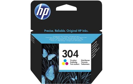 147275 HP N9K05AE#UUS Blekk HP N9K05AE serie 304 Tri-Color Blekkpatron til HP Deskjet 3720/3730