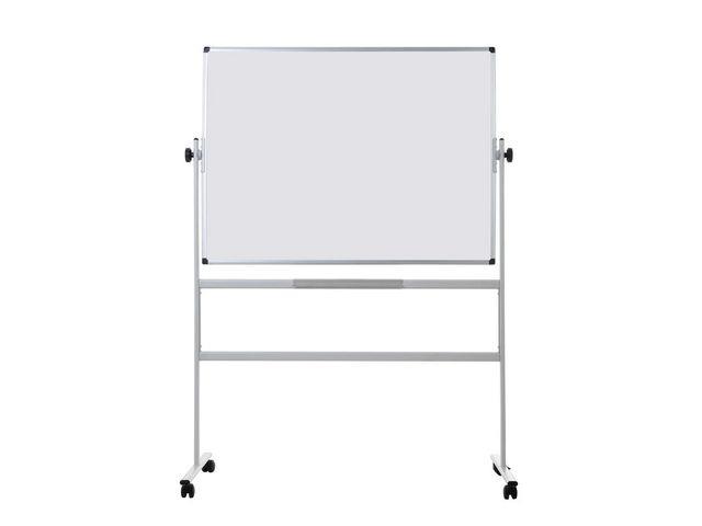 147621  QR0404 Whiteboard BI-OFFICE tosidig 120x150cm Magnetisk whiteboardtavle vendbar