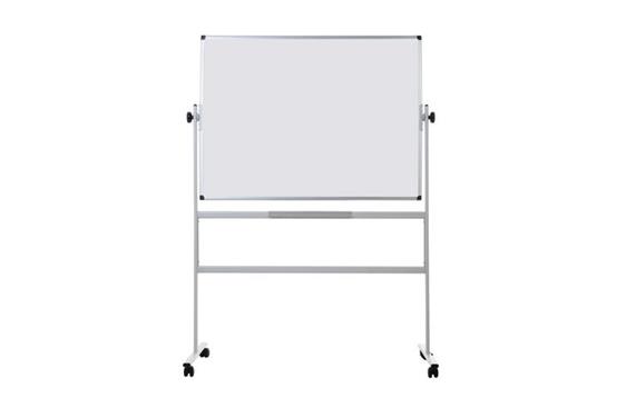 147621  QR0404 Whiteboard BI-OFFICE tosidig 120x150cm Magnetisk whiteboardtavle vendbar