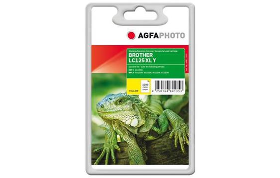 APB125YD AgfaPhoto  Blekk AgfaPhoto Yellow Kompatibel | BrotherLC125XL