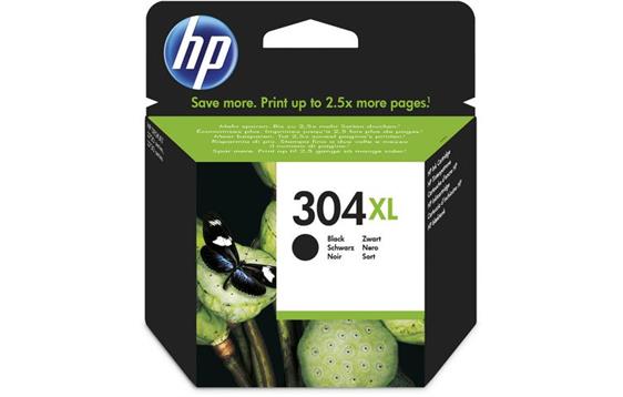 147276 HP N9K08AE#UUS Blekk HP N9K08AE serie 304XL sort Blekkpatron til HP Deskjet 3720/3730