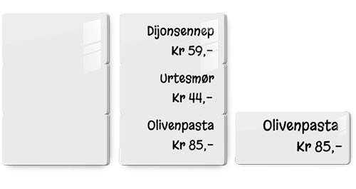 9419814 Evolis C14063 Plastkort - 3 tag hvite, 0,76mm delbare plastkort til matvaremerking