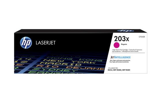 157235 HP CF543X Toner HP CF543X 203X 2.5K Magenta HP Original | R&#248;d | CF543X