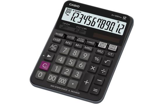 141604 Casio DJ-120DPLUS Bordregner Casio DJ-120DPlus Kalkulator Casio