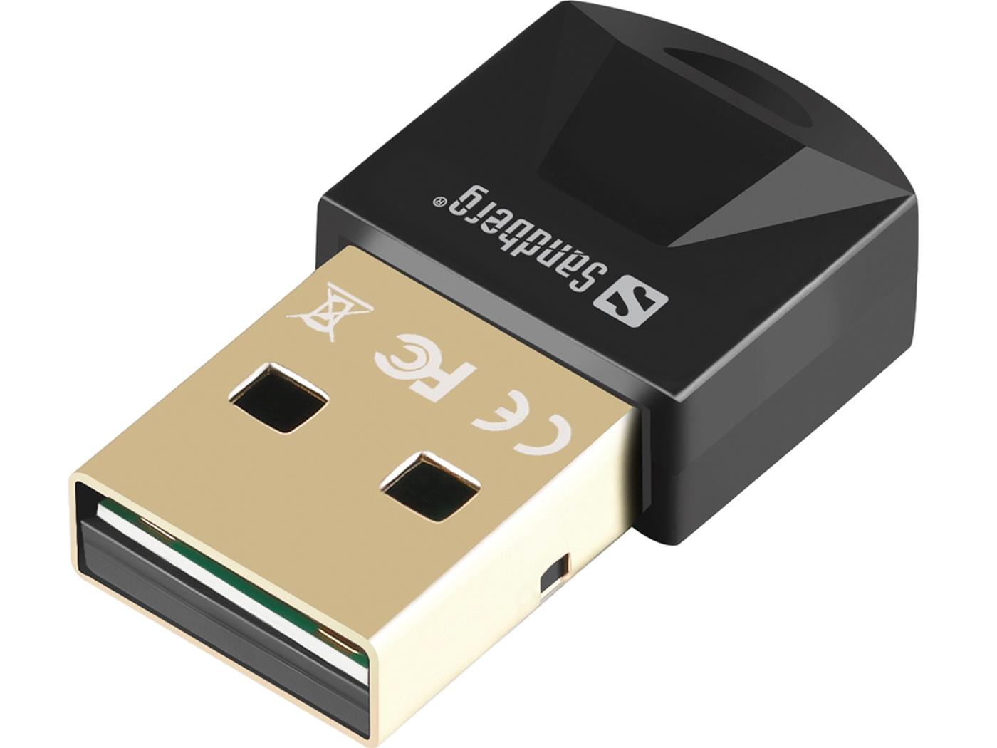 9421427 Sandberg 134-34 Sandberg USB Bluetooth 5.0 Dongle oppretter tr&#229;dl&#248;s forbindelse fra PC