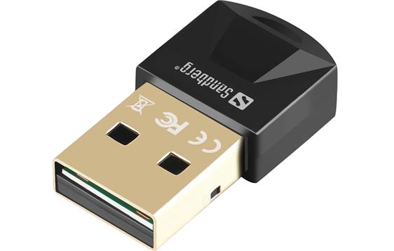 9421427 Sandberg 134-34 Sandberg USB Bluetooth 5.0 Dongle oppretter tr&#229;dl&#248;s forbindelse fra PC