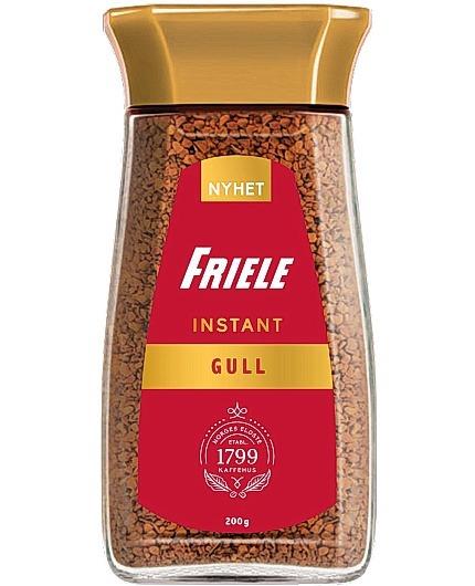 153148 Friele 4041358 Kaffe FRIELE instant Gull glass 200g 