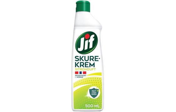 9418158  1200877 Rengj&#248;ring JIF Skurekrem sitron 0,5L 