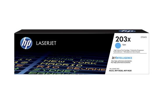 157231 HP CF541X Toner HP CF541X 203X 2.5K Cyan Pro M254 | Pro MFP M280 | Pro MFP M281