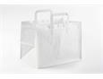 9423237   Topcraft ® papirpose med flate håndtak 260 x 175 x 245 mm | 70 gr | hvit kraft