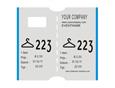 9417163  LMS07 Garderobebilletter til CoatcheckOneFive hvite-blå garderobelapper (4.550 stk)