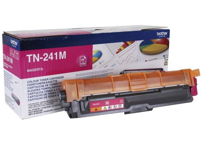 117422 Brother TN-241M Toner BROTHER TN241M Magenta/R&#248;d Magenta/R&#248;d toner