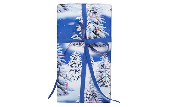 9421927 Hedlunds 14341-57 Gavepapir Blue Trees 57cm Diskrull 7 kg  | 154m | Jul