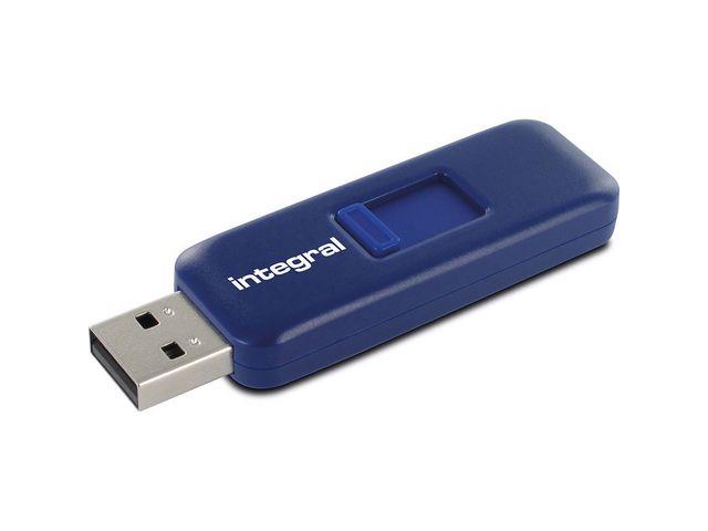 155583  INFD16GBSLDBL3.0 Minne INTEGRAL USB Slide USB 3.0 16GB USB Minne | 16 gb | USB 3.0