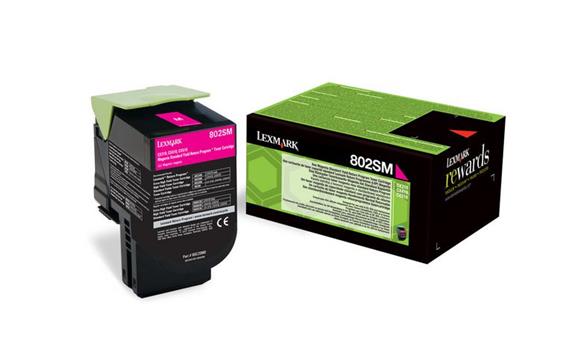 122112 Lexmark 80C2SM0 Toner LEXMARK PB 80C2SM0 magenta til Lexmark CX310, CX410, CX510