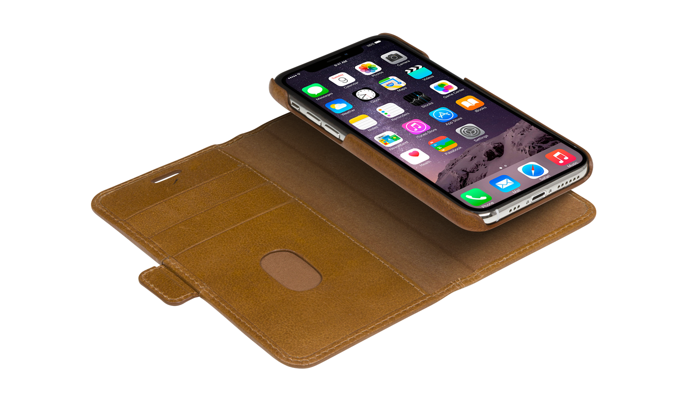 9430393 Dbramante LYXIGT001098 Dbramante1928 iPhone 11 Pro Wallet Lynge Lommebok og mobildeksel i ett | Tan