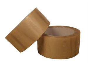 Pakketape PVC 50mm x 66m Klar, 33my Emballasjetape 