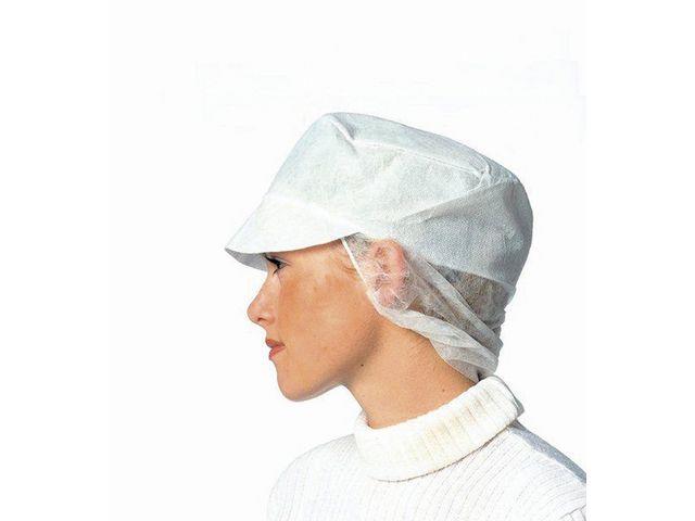 9427699 Granberg 210.0040 Snood-Cap GRANBERG hvit (1000) Engangs hodeplagg | Skyggelue | h&#229;rnett