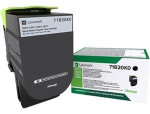 LEXMARK 3K Return Program Black Toner Sort toner til CS417dn, CX417de, CS517de 