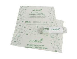 Biopose BIOMAT matavfall 17my 30L (10) Komposterbar | Organisk | Avfallspose 