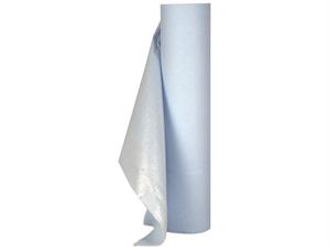 Legebenkpapir blå1-lag m/PE 60cmx65m Legebenkpapir med væsketett bakside 