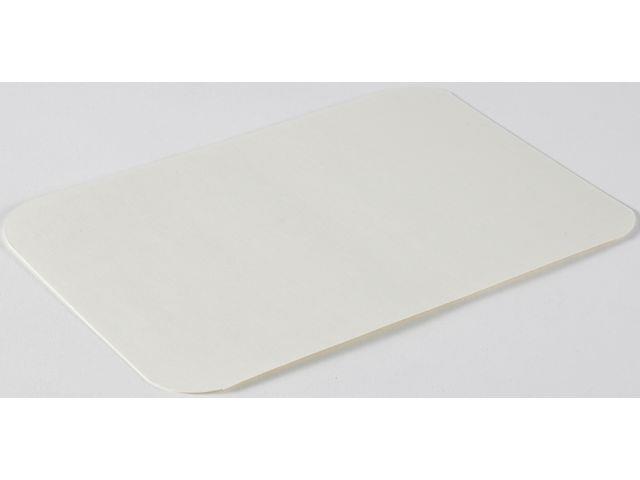 129966  0838940000 Lokk for alu.form papp/plast hvit (1000) 