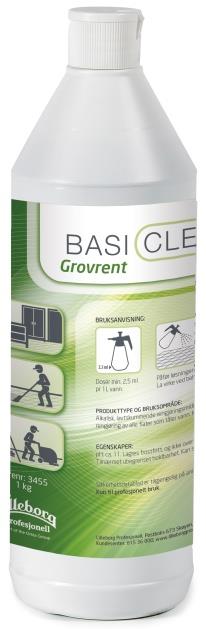 142531  3455 Rengj&#248;ring BASICLEAN grovrent 1L Vaskemiddel