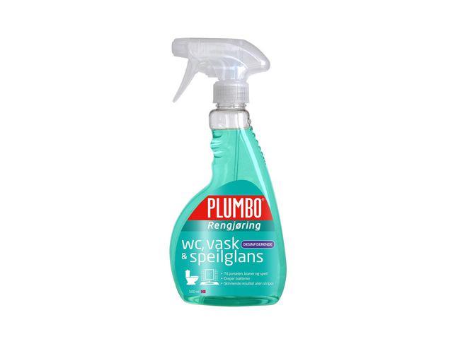 214443  33052 Rengj&#248;ring PLUMBO vask/speilgl. 500ml Desinfiserende