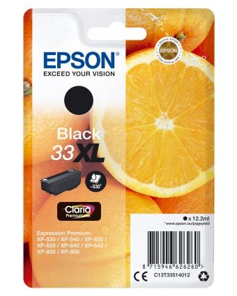 148050 Epson C13T33514022 Blekk EPSON 33XL C13T33514022 sort Blekkpatron | Sort