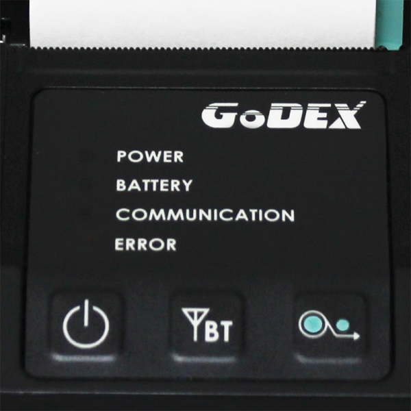 9425596  MX20 Godex MX20 mobil termoskriver Mobil etikett og billettprinter termo