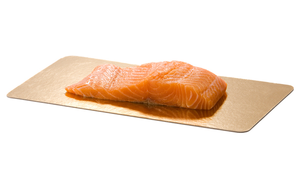 9424199 Solidus  Laksebrett Foodline gull/s&#248;lv 600g (SS) 165 x 240 mm (100 stk)