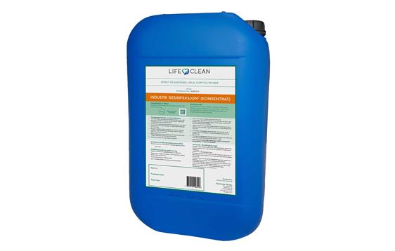 9430407 Lifeclean 16700-25C LifeClean desinfeksjon, h&#248;ykonsentrat Desinfeksjon til overflater | 25 liter