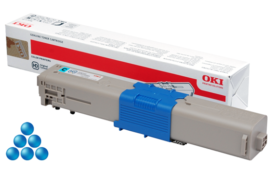 9426851 Oki 46508715 Toner OKI C332/MC363 cyan 1.5K Bl&#229; tonerkassett til OKI