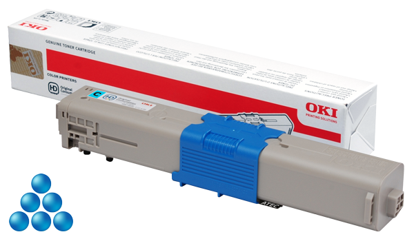 9426851 Oki 46508715 Toner OKI C332/MC363 cyan 1.5K Bl&#229; tonerkassett til OKI