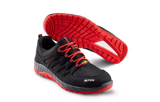 9427822 Elten 729561 Elten Maddox Black-Red Low | Vernesko St&#248;rrelse 35