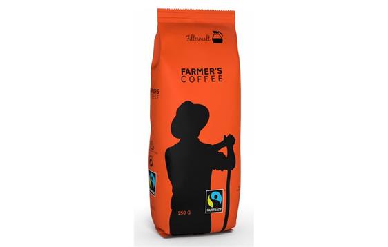 761803  1431816 Kaffe FARMERS Fairtrade filtermalt 250g Kaffe
