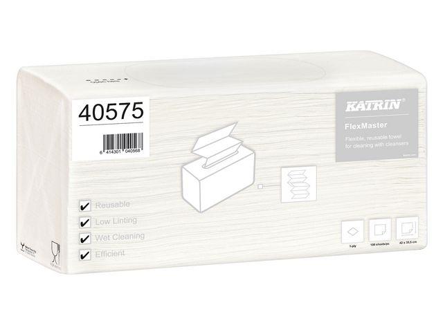 187829 Katrin 40575 Klut KATRIN FlexMaster Interfold (100) 1-lags non-woven klut