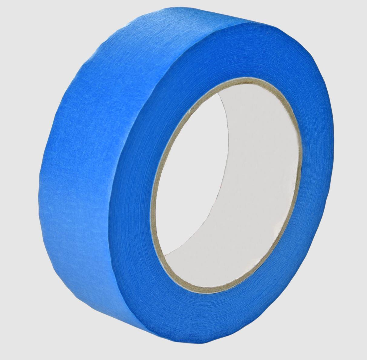 9426473   Maskeringstape Bl&#229; 25mm x 50m UV 16DG Papirtape