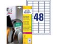 9428636 Avery L7911-10 Avery laseretiketter 45,7x21,2 mm (480) Ekstremt motstandsdyktige | Elastiske